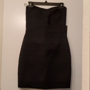 New Express strapless black dress